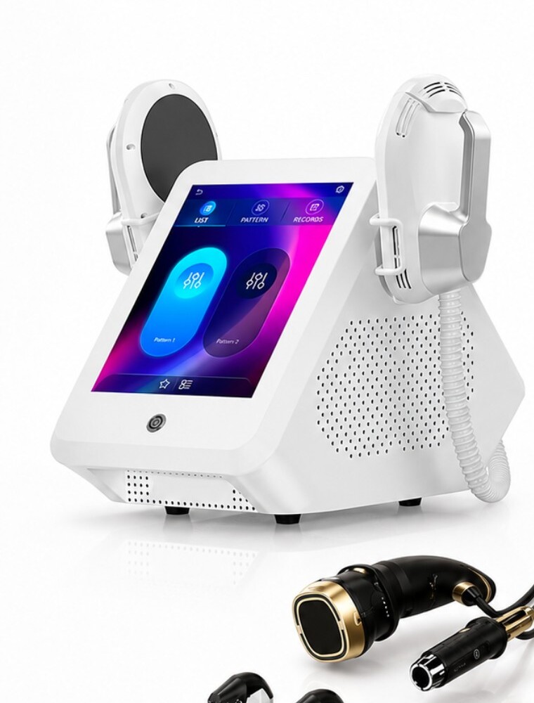 Equipamento branco de eletroestimulação com radiofrequência